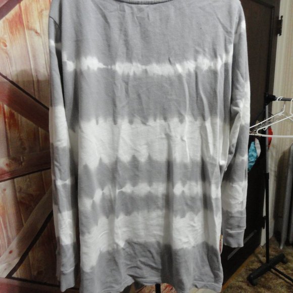 ave leisure striped tie dye look tie below shirt~soft~gently worn, - Picture 4 of 5